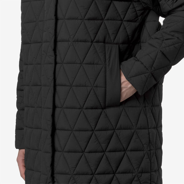 K Way SONJA DIAMOND QUILTED WARM BLACK PURE