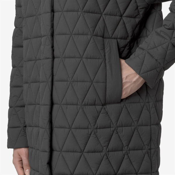 K Way SONJA DIAMOND QUILTED WARM GREY SHADOW DK