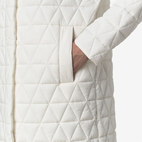 K Way SONJA DIAMOND QUILTED WARM WHITE GARDENIA
