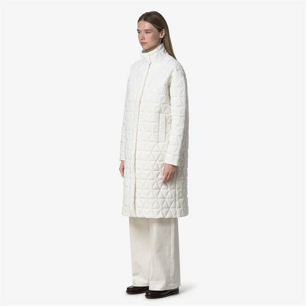 K Way SONJA DIAMOND QUILTED WARM WHITE GARDENIA