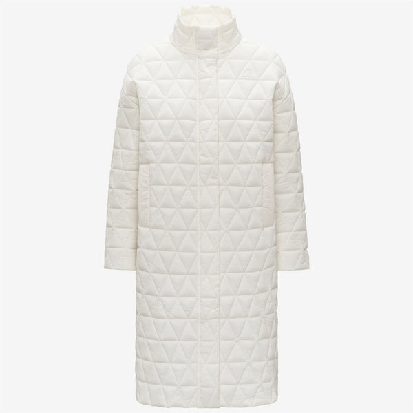 k way SONJA DIAMOND QUILTED WARM WHITE GARDENIA