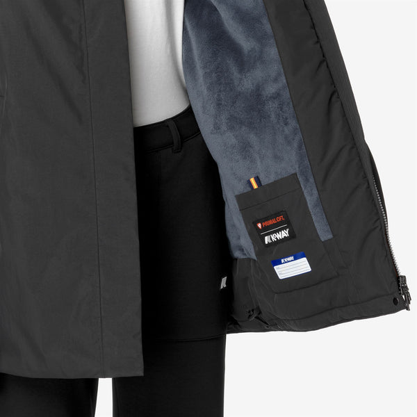 K Way SOPHIE SOFT TOUCH MARMOTTA BLACK P-BLUE A