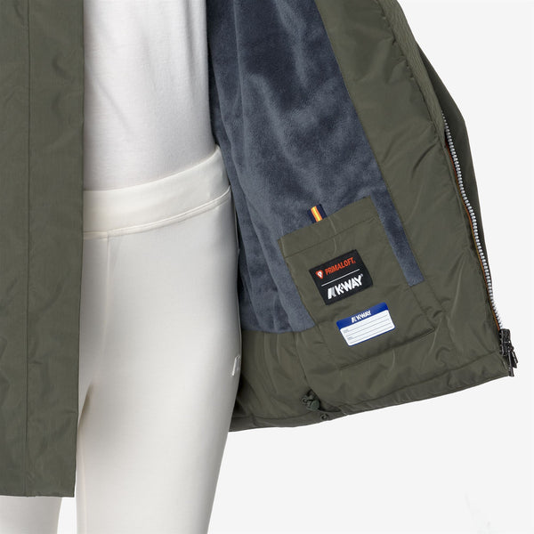 K Way SOPHIE SOFT TOUCH MARMOTTA GREEN B-BLUE A