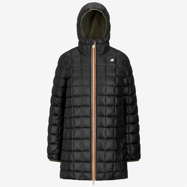 K Way SOPHIE ST THERMO REVERSIBLE GREEN C-BLACK P