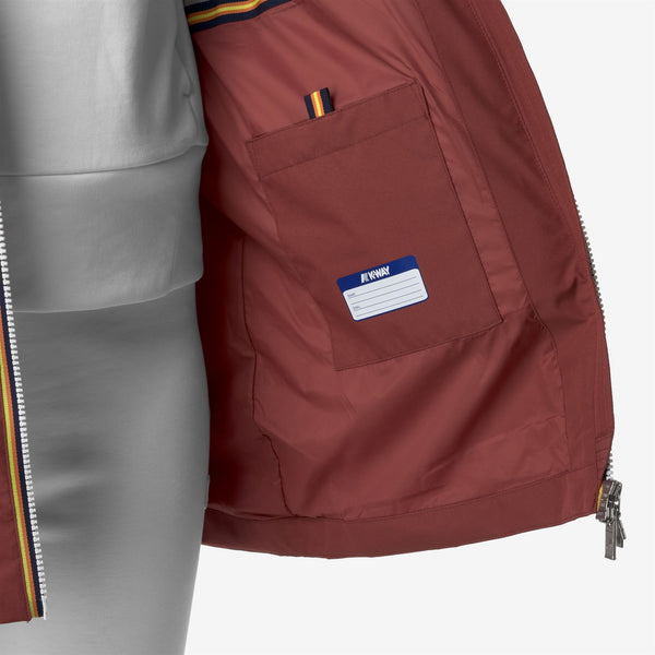 K Way SOPHIE STRETCH POLY JERSEY RED BROWNISH