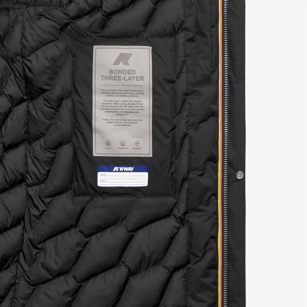 K Way THOMAL BONDED PADDED BLACK PURE-BLACK PURE