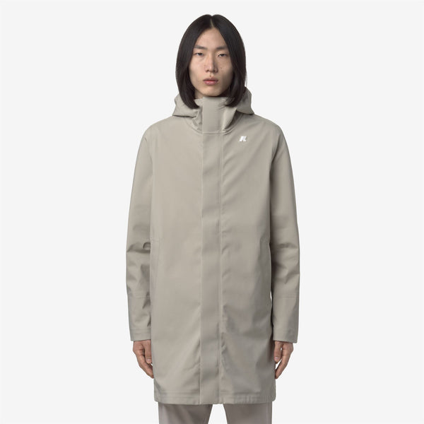 K Way THOMAS BONDED BEIGE CASHMERE-BLUE DEPTH