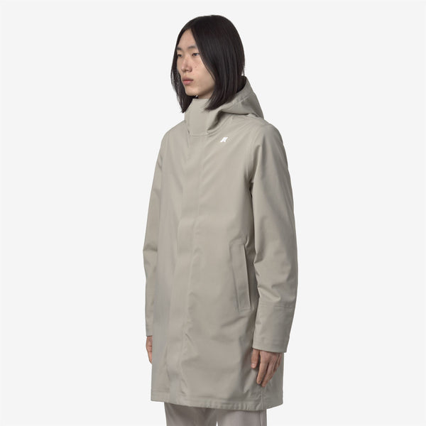 K Way THOMAS BONDED BEIGE CASHMERE-BLUE DEPTH