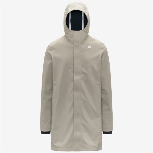 k way THOMAS BONDED BEIGE CASHMERE-BLUE DEPTH