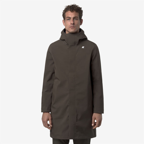 K Way THOMAS BONDED BLACK OLIVE-BLUE DEPTH