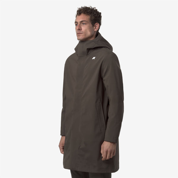 K Way THOMAS BONDED BLACK OLIVE-BLUE DEPTH