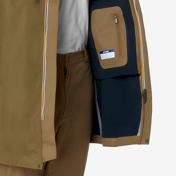 K Way THOMAS BONDED BROWN CORDA-BLUE DEPTH