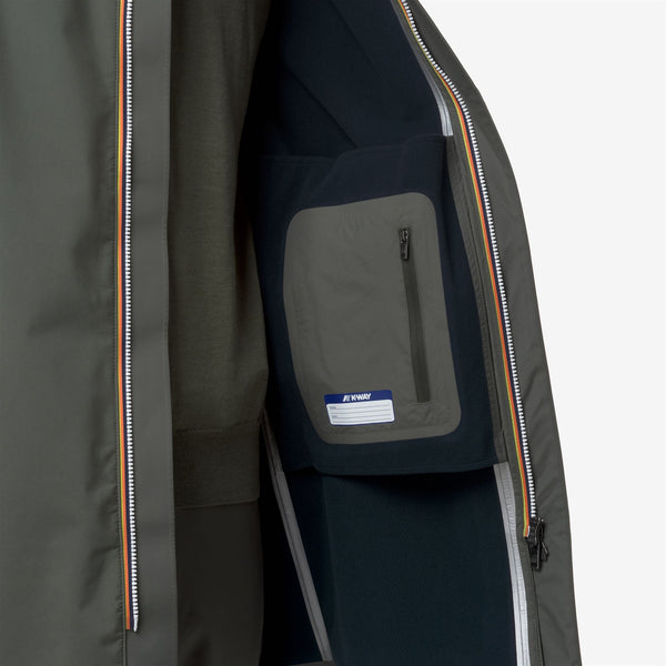 K Way THOMAS BONDED GREEN BLACKISH-BLUE DEPTH