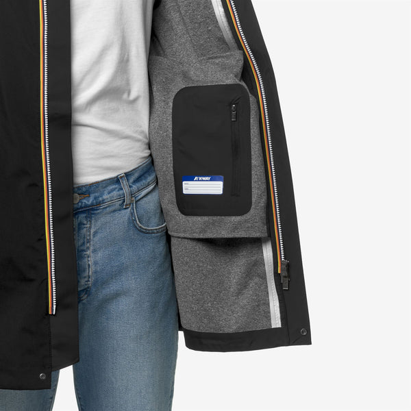 K Way TOMMY BONDED JERSEY BLACK PURE