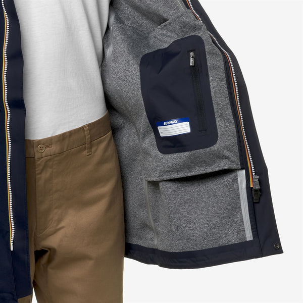 K Way TOMMY BONDED JERSEY BLUE DEPTH