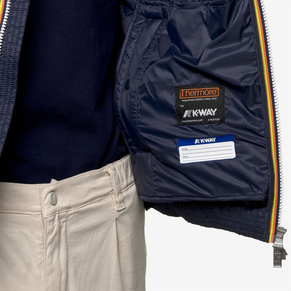 K Way VALEN QUILTED WARM BLUE DEPTH