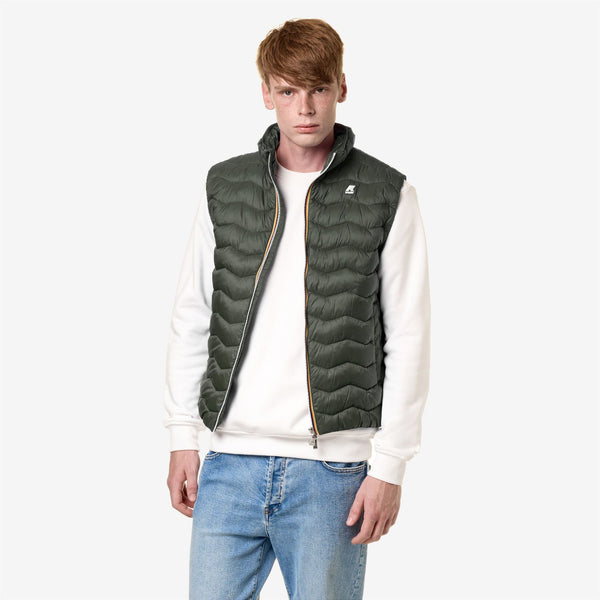 K Way VALEN QUILTED WARM GREEN BLACKISH