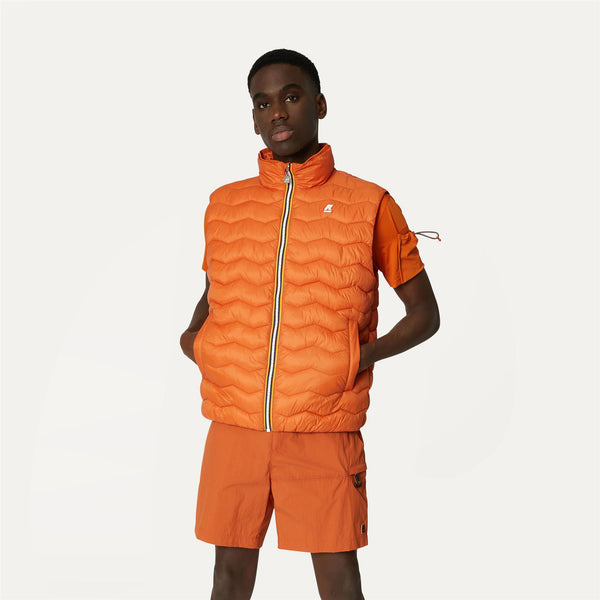 K Way VALEN QUILTED WARM ORANGE COPPER