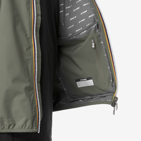 K Way VALEN STRETCH DOT GREEN LICHEN