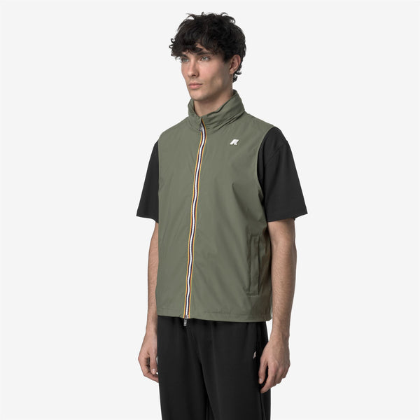 K Way VALEN STRETCH NYLON JERSEY GREEN LICHEN