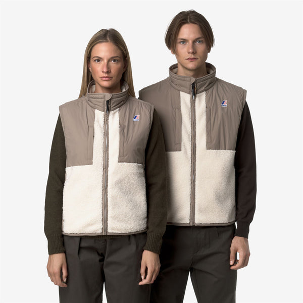 K Way VITAL 4.0 ORSETTO BEIGE TAUPE-ECRU