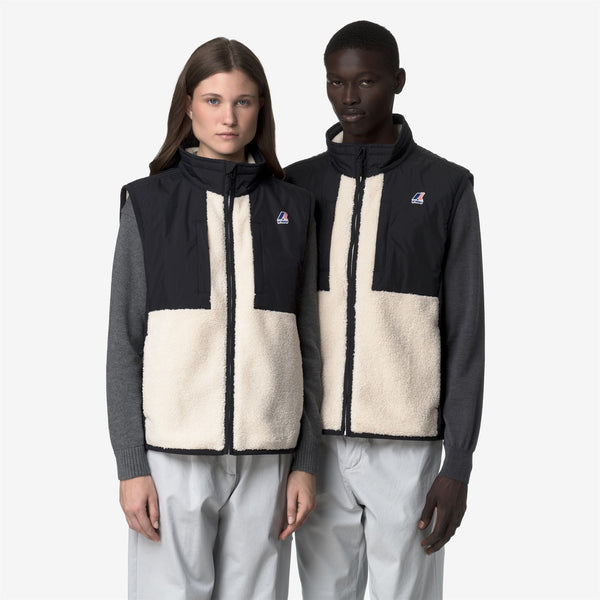 K Way VITAL 4.0 ORSETTO BLACK PURE-ECRU