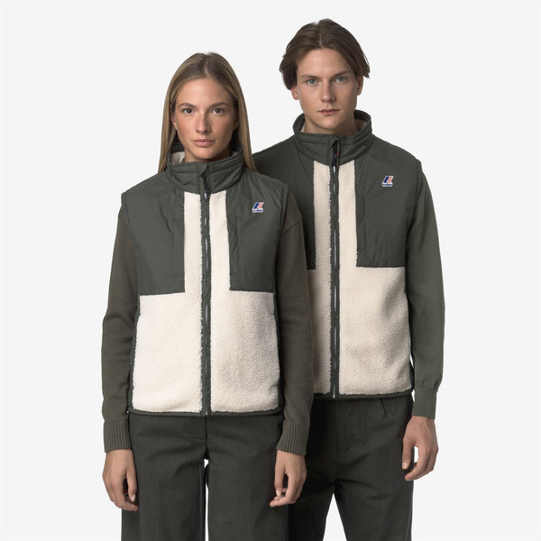 K Way VITAL 4.0 ORSETTO GREEN BLACKISH ECRU