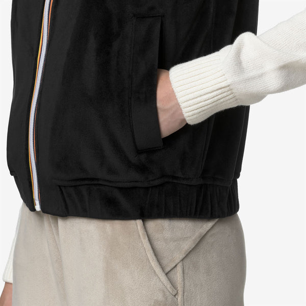 K Way VIVIELME VELOUR POLAR BLACK PURE-BLACK PURE