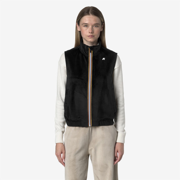 K Way VIVIELME VELOUR POLAR BLACK PURE-BLACK PURE