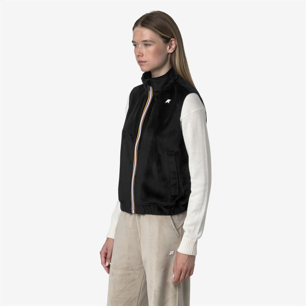 K Way VIVIELME VELOUR POLAR BLACK PURE-BLACK PURE