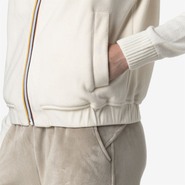 K Way VIVIELME VELOUR POLAR WHITE G-WHITE G