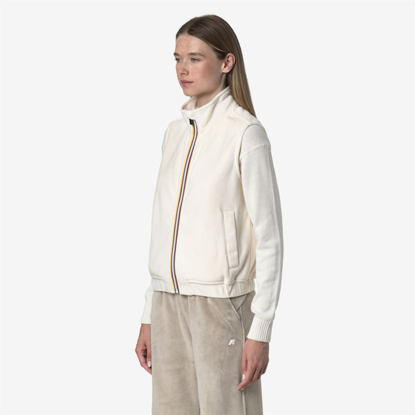 K Way VIVIELME VELOUR POLAR WHITE G-WHITE G
