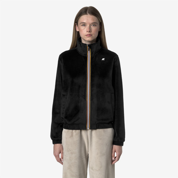 K Way VIVIETTE VELOUR POLAR BLACK PURE-BLACK PURE