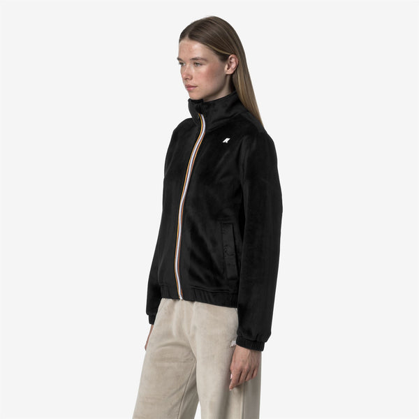 K Way VIVIETTE VELOUR POLAR BLACK PURE-BLACK PURE