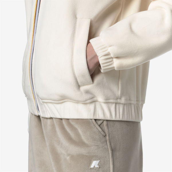 K Way VIVIETTE VELOUR POLAR WHITE G-WHITE G