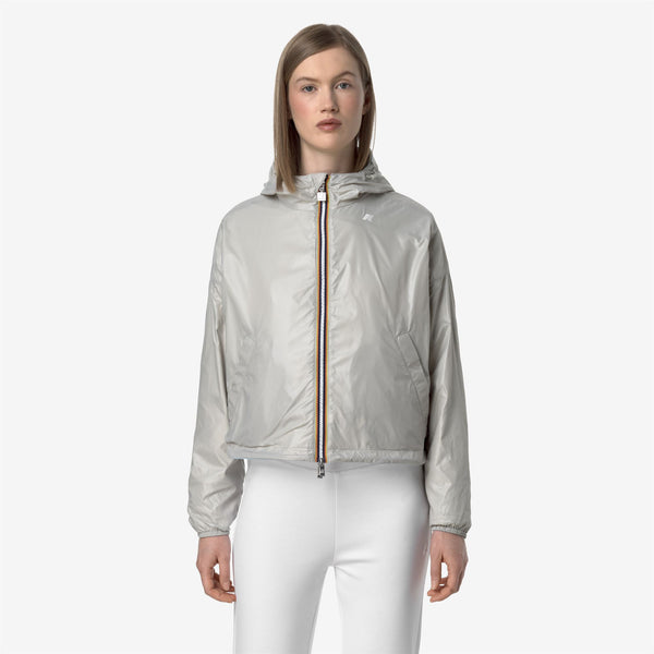 K Way LAURETTE PLUS.2 REVERSIBLE BLUE BABY-BEIGE LT