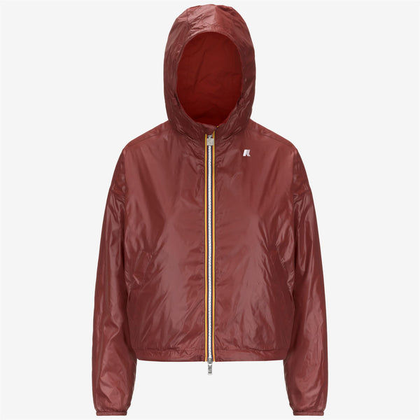 K Way LAURETTE PLUS.2 REVERSIBLE RED JASPER-RED BROWNISH