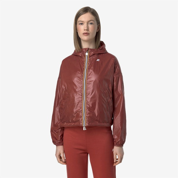 K Way LAURETTE PLUS.2 REVERSIBLE RED JASPER-RED BROWNISH
