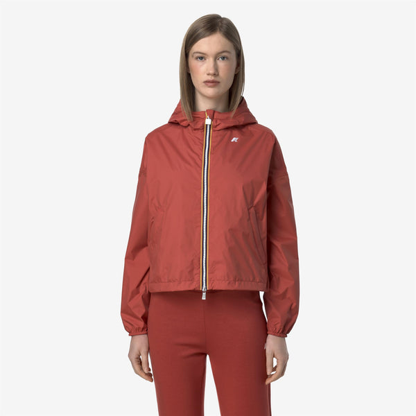 K Way LAURETTE PLUS.2 REVERSIBLE RED JASPER-RED BROWNISH