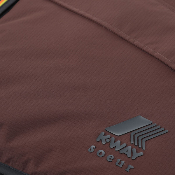 K Way LE VRAI 2.1 AMIABLE WES PADDED SOEUR BLACK SAND-BROWN COFFEE