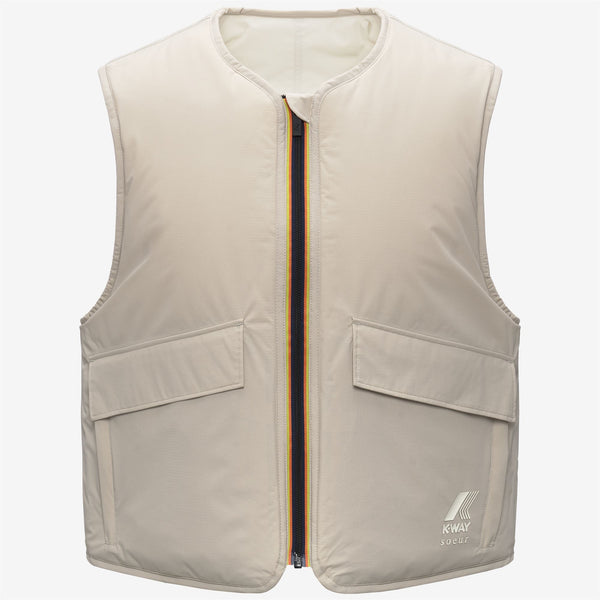 K Way LE VRAI 2.1 AMIABLE WES PADDED SOEUR GREY LT CALCE-BEIGE BABY