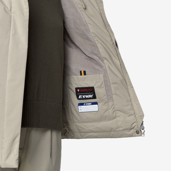 K Way LIL SOFT TOUCH MARMOTTA BEIGE CASHMERE-GREY GOAT