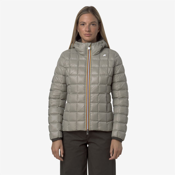 K Way LILY ST THERMO REVERSIBLE BLACK OLIVE-GREEN OAK