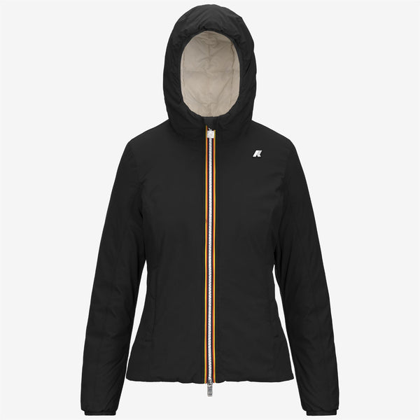 k way LILY ST THERMO REVERSIBLE BLACK PURE-WHITE GARDENIA