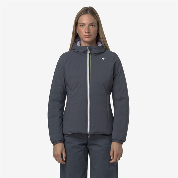 K Way LILY ST THERMO REVERSIBLE BLUE AIRFORCE-VIOLET LAVENDER