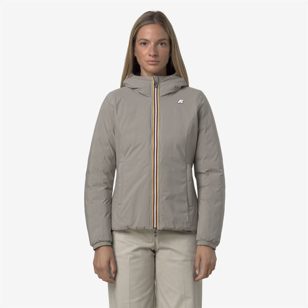 K Way LILY ST THERMO REVERSIBLE GREEN OAK-BLACK PURE