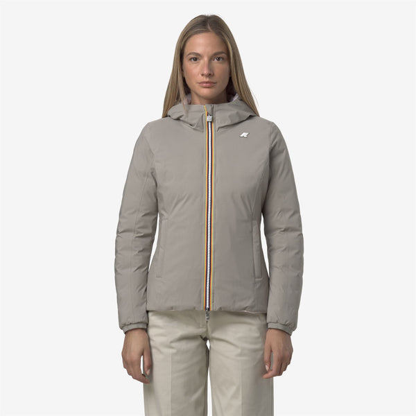 K Way LILY ST THERMO REVERSIBLE GREEN OAK-ROSE HUSHED