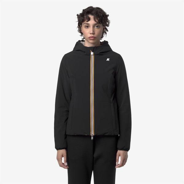 K Way LILY ST WARM REVERSIBLE BLACK PURE-BEIGE CASHMERE