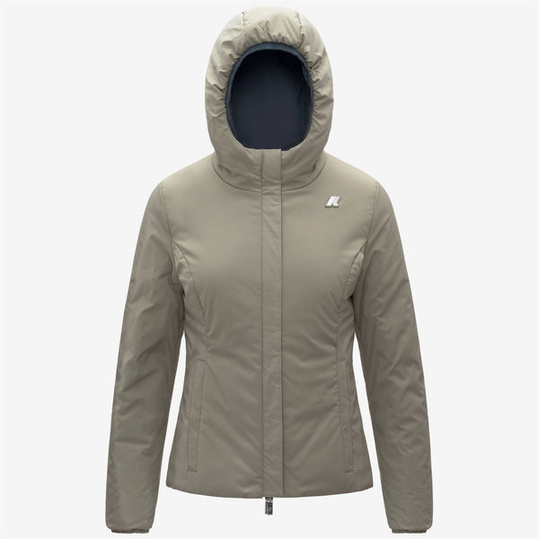 K Way LILY ST WARM REVERSIBLE BLUE AIRFORCE-GREEN OAK