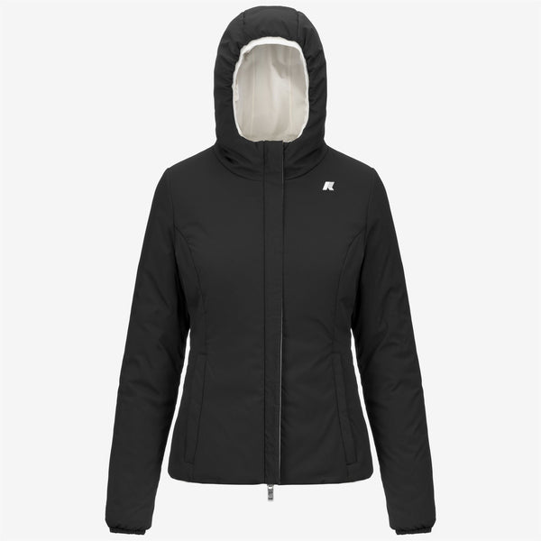 K Way LILY ST WARM REVERSIBLE WHITE GARDENIA-BLACK PURE